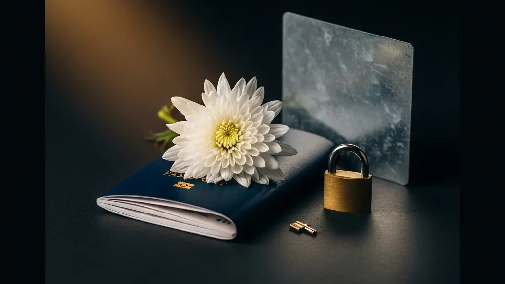 Détail d'un cercueil hermétique zingué conforme aux normes internationales de transport aérien pour rapatriement de dépouille