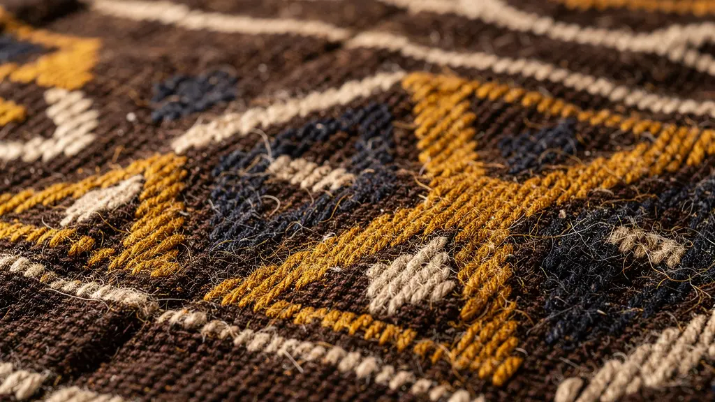 Détails de tissus bogolan avec motifs géométriques traditionnels